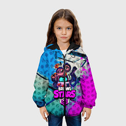 Куртка с капюшоном детская BRAWL STARS 8 BIT, цвет: 3D-черный — фото 2