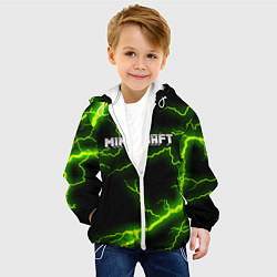 Куртка с капюшоном детская MINECRAFT STORM, цвет: 3D-белый — фото 2