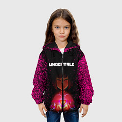 Куртка с капюшоном детская UNDERTALE FRISK, цвет: 3D-черный — фото 2
