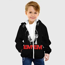 Куртка с капюшоном детская Eminem, цвет: 3D-белый — фото 2