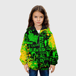 Куртка с капюшоном детская BILLIE EILISH, цвет: 3D-черный — фото 2
