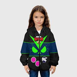 Куртка с капюшоном детская BRAWL STARS 8-BIT VIRUS, цвет: 3D-черный — фото 2