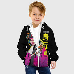 Куртка с капюшоном детская 2К Girl, цвет: 3D-белый — фото 2