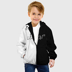 Куртка с капюшоном детская LIL PEEP НА СПИНЕ, цвет: 3D-черный — фото 2