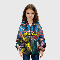 Куртка с капюшоном детская My Hero Academia все герои, цвет: 3D-черный — фото 2