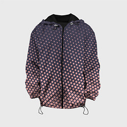 Куртка с капюшоном детская Dots pattern, цвет: 3D-черный