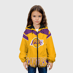Куртка с капюшоном детская Los Angeles Lakers, цвет: 3D-черный — фото 2