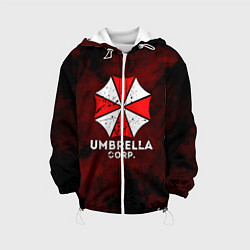 Куртка с капюшоном детская UMBRELLA CORP, цвет: 3D-белый