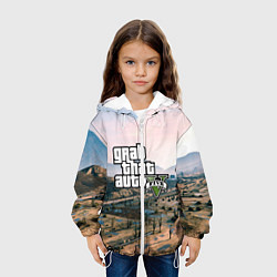 Куртка с капюшоном детская Grand Theft Auto 5, цвет: 3D-белый — фото 2