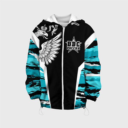 Детская куртка ВВС России Камуфляж / 3D-Белый – фото 1