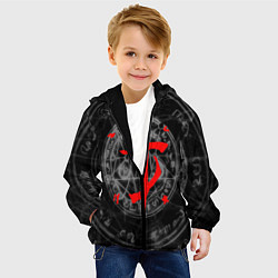 Куртка с капюшоном детская DOOM, цвет: 3D-черный — фото 2