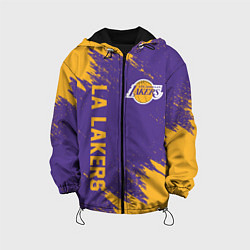 Куртка с капюшоном детская LA LAKERS, цвет: 3D-черный