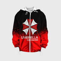 Куртка с капюшоном детская UMBRELLA CORP, цвет: 3D-белый