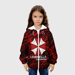 Куртка с капюшоном детская UMBRELLA CORP, цвет: 3D-белый — фото 2