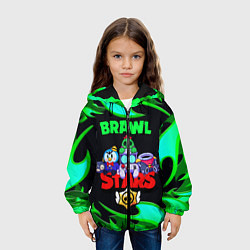 Куртка с капюшоном детская BRAWL STARS Пламя, цвет: 3D-черный — фото 2