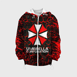 Куртка с капюшоном детская UMBRELLA CORPORATION, цвет: 3D-белый