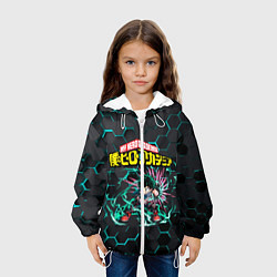 Куртка с капюшоном детская Изуку Мидория, цвет: 3D-белый — фото 2