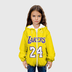 Куртка с капюшоном детская Kobe Bryant 24, цвет: 3D-белый — фото 2