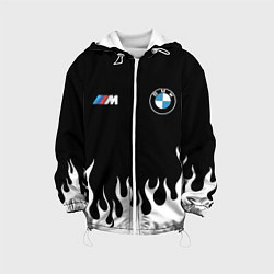 Куртка с капюшоном детская BMW БМВ, цвет: 3D-белый