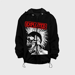 Куртка с капюшоном детская The Exploited, цвет: 3D-черный