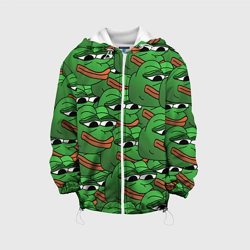 Детская куртка Pepe The Frog / 3D-Белый – фото 1