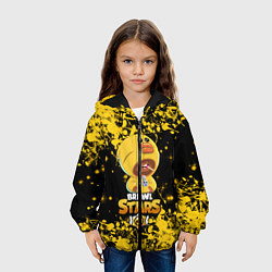 Куртка с капюшоном детская Brawl stars sally leon, цвет: 3D-черный — фото 2