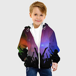 Куртка с капюшоном детская Пати, цвет: 3D-белый — фото 2