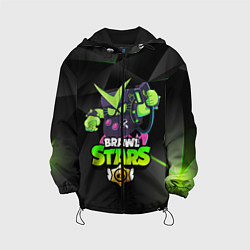 Куртка с капюшоном детская BRAWL STARS VIRUS 8-BIT, цвет: 3D-черный