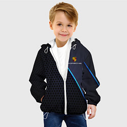 Куртка с капюшоном детская PORSCHE, цвет: 3D-белый — фото 2