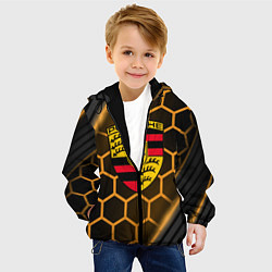 Куртка с капюшоном детская PORSCHE, цвет: 3D-черный — фото 2