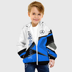 Куртка с капюшоном детская Mercedes-Benz, цвет: 3D-белый — фото 2