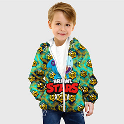 Куртка с капюшоном детская Brawl Stars Leon, цвет: 3D-белый — фото 2