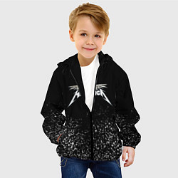Куртка с капюшоном детская Металлика Metallica, цвет: 3D-черный — фото 2