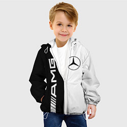 Куртка с капюшоном детская MERCEDES AMG цвета 3D-белый — фото 2