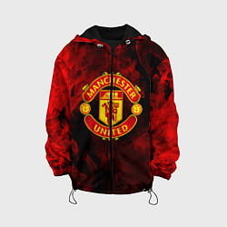 Куртка с капюшоном детская МАНЧЕСТЕР ЮНАЙТЕД, цвет: 3D-черный