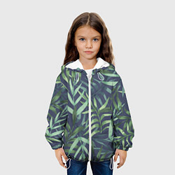 Куртка с капюшоном детская Арт из джунглей, цвет: 3D-белый — фото 2