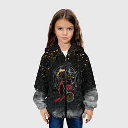Куртка с капюшоном детская Стальной алхимик, цвет: 3D-черный — фото 2
