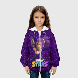Куртка с капюшоном детская Brawl stars Шелли, цвет: 3D-белый — фото 2