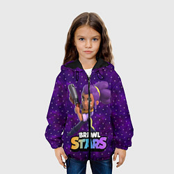 Куртка с капюшоном детская Brawl stars Шелли, цвет: 3D-черный — фото 2
