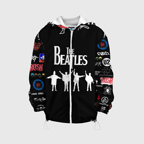 Детская куртка Beatles / 3D-Белый – фото 1