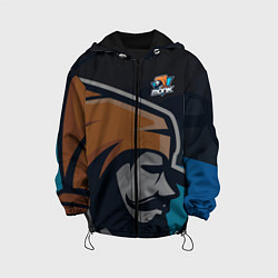 Куртка с капюшоном детская Форма Monk, цвет: 3D-черный