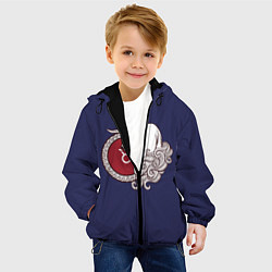 Куртка с капюшоном детская Телец Знак Зодиака, цвет: 3D-черный — фото 2