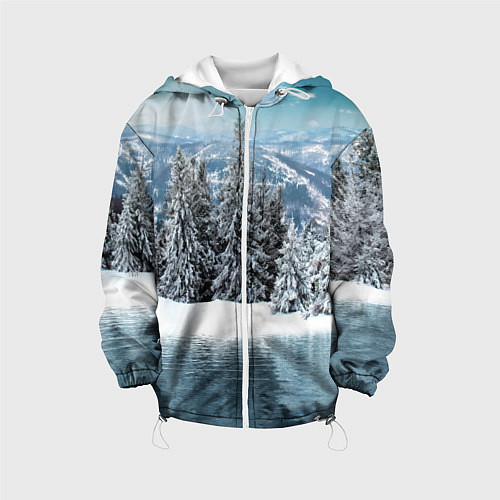 Детская куртка Зимний лес / 3D-Белый – фото 1