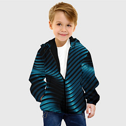 Куртка с капюшоном детская Плавность,, цвет: 3D-черный — фото 2