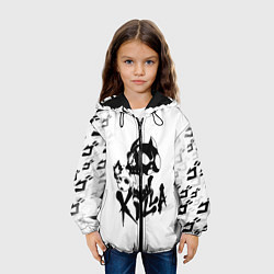 Куртка с капюшоном детская KILLER QUEEN, цвет: 3D-черный — фото 2