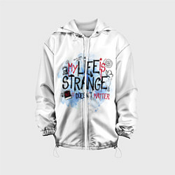 Куртка с капюшоном детская LIFE IS STRANGE, цвет: 3D-белый