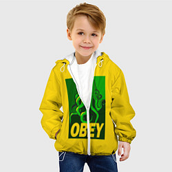 Куртка с капюшоном детская Ктулху, цвет: 3D-белый — фото 2