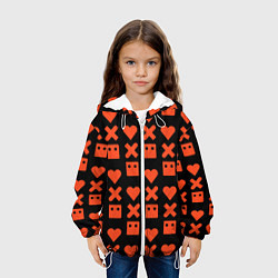 Куртка с капюшоном детская LOVE DEATH ROBOTS LDR, цвет: 3D-белый — фото 2