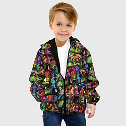 Куртка с капюшоном детская JoJo Bizarre Adventure, цвет: 3D-черный — фото 2