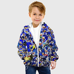 Куртка с капюшоном детская All of Sonic, цвет: 3D-белый — фото 2